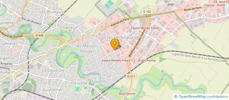 localisation de l'entreprise MONSIEUR GIBSON DEMESTRE  NIORT