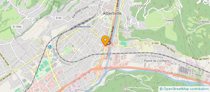 localisation de l'entreprise MONSIEUR GIGLIO GIUSEPPE à ALBERTVILLE