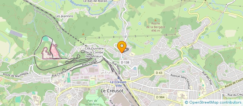 localisation de l'entreprise MONSIEUR GIHAD HOGGAS  LE CREUSOT