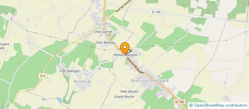localisation de l'entreprise MONSIEUR GIL RETAIL à BRIE-SOUS-MORTAGNE