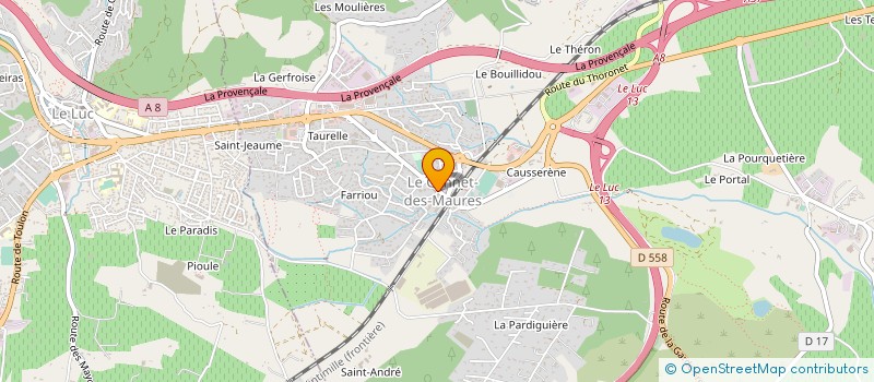localisation de l'entreprise MONSIEUR GIL RIBEIRO TEIXEIRA à LE CANNET-DES-MAURES