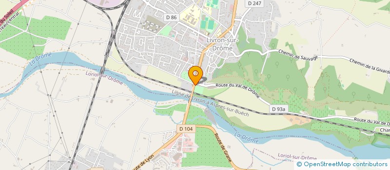 localisation de l'entreprise MONSIEUR GIL ROUSSEAU  LIVRON-SUR-DROME