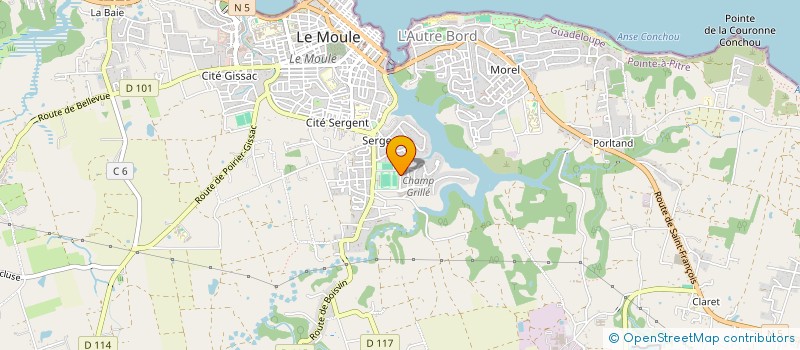 localisation de l'entreprise MONSIEUR GIL SEMEDO BORGES E MENDES VARELA à LE MOULE