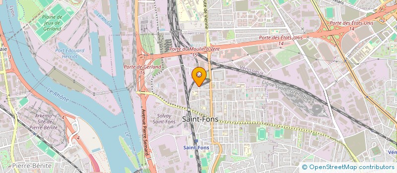 localisation de l'entreprise MONSIEUR GIL TRIOULAIRE  SAINT-FONS