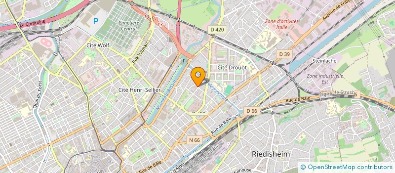 localisation de l'entreprise MONSIEUR GILBERT ACKERMANN  MULHOUSE