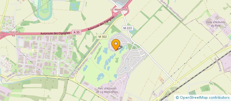 localisation de l'entreprise MONSIEUR GILBERT AEBY  LA WANTZENAU