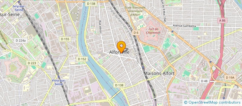 localisation de l'entreprise MONSIEUR GILBERT ALAIN à ALFORTVILLE