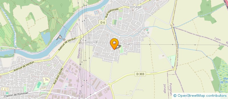 localisation de l'entreprise MONSIEUR GILBERT ALEXIS  JONAGE