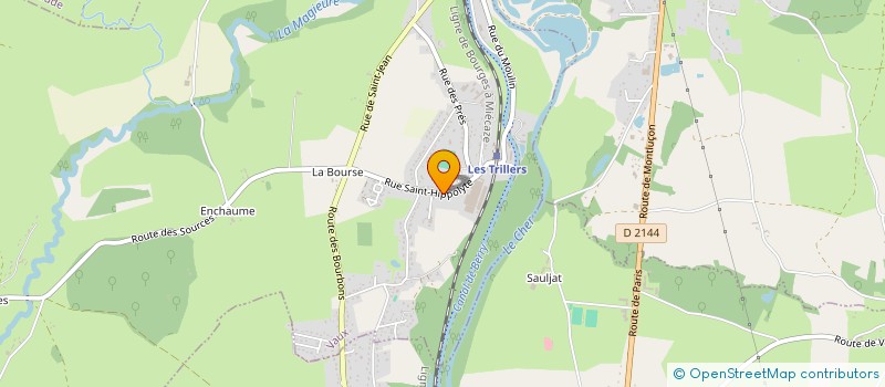 localisation de l'entreprise MONSIEUR GILBERT AMY  VAUX