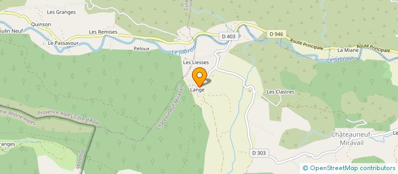 localisation de l'entreprise MONSIEUR GILBERT ANDRE  CHATEAUNEUF-MIRAVAIL