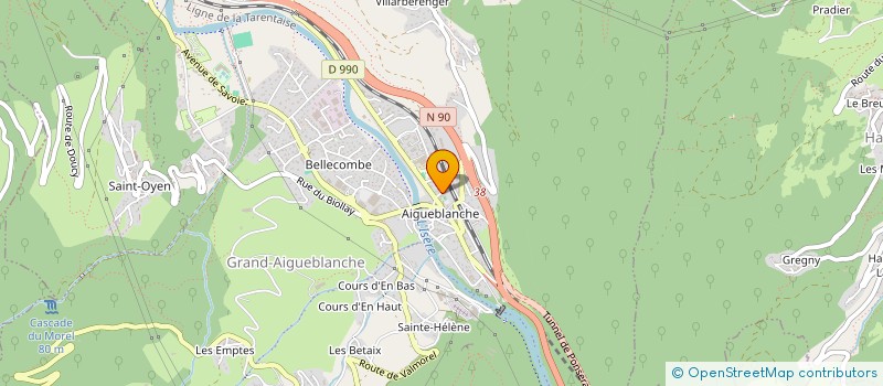 localisation de l'entreprise MONSIEUR GILBERT ANDRIOLLO  GRAND-AIGUEBLANCHE