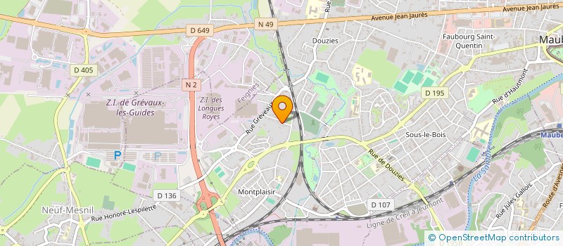 localisation de l'entreprise MONSIEUR GILBERT ARBUATTI  MAUBEUGE