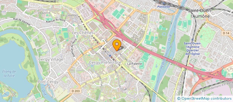 localisation de l'entreprise MONSIEUR GILBERT ATLANI  CERGY