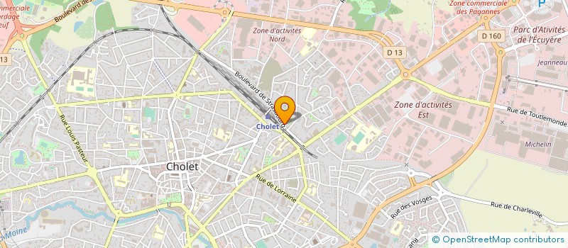 localisation de l'entreprise MONSIEUR GILBERT AUDUSSEAU à CHOLET