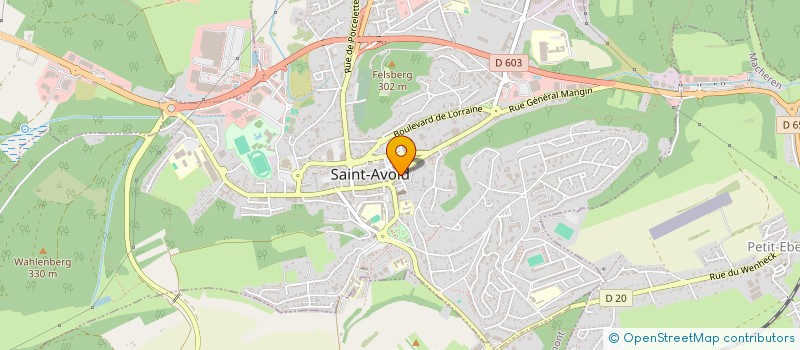 localisation de l'entreprise MONSIEUR GILBERT AZAMBRE  SAINT-AVOLD