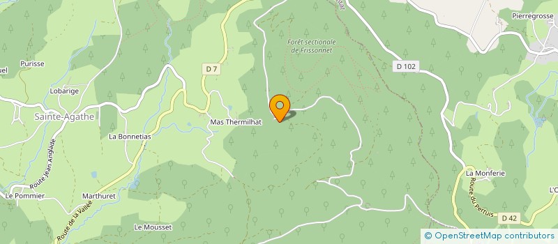 localisation de l'entreprise MONSIEUR GILBERT BADIERE  VOLLORE-VILLE