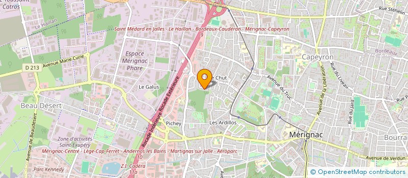localisation de l'entreprise MONSIEUR GILBERT BALESTRA à MERIGNAC