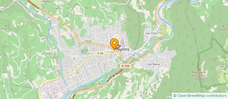 localisation de l'entreprise MONSIEUR GILBERT BARBANSON  NYONS