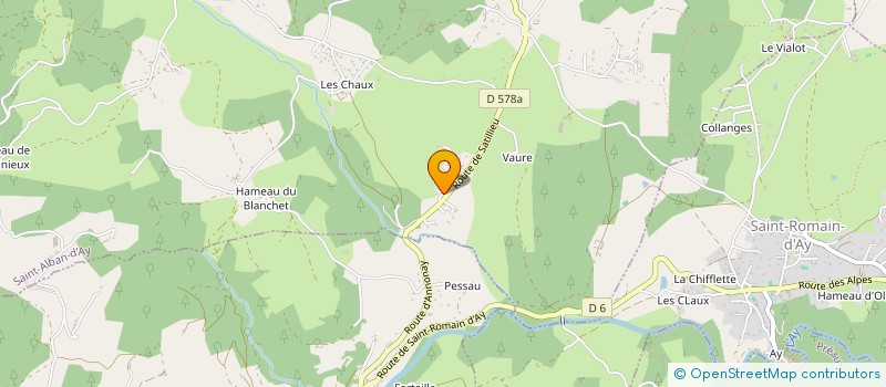 localisation de l'entreprise MONSIEUR GILBERT BARBE  SAINT-ALBAN-D'AY