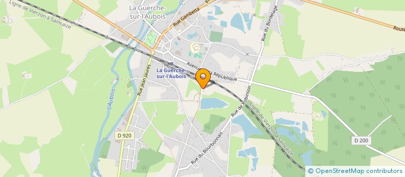 localisation de l'entreprise MONSIEUR GILBERT BARCELONE  LA GUERCHE SUR L AUBOIS