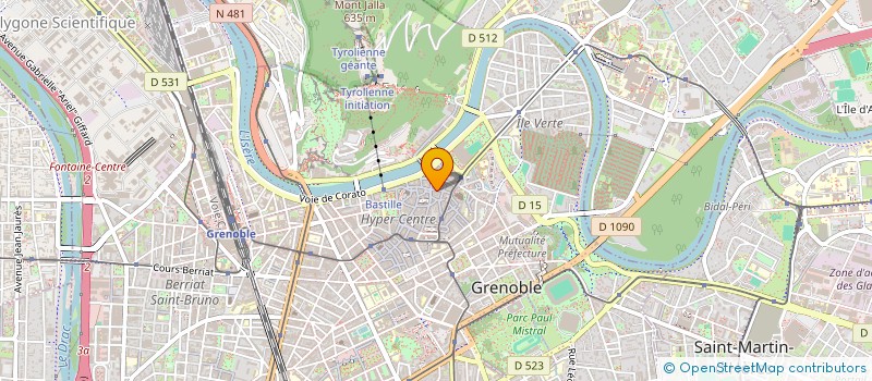 localisation de l'entreprise MONSIEUR GILBERT BARTHELEMY  GRENOBLE