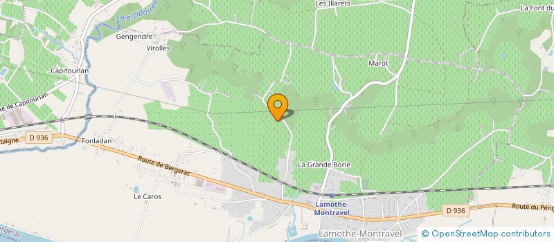 localisation de l'entreprise MONSIEUR GILBERT BASSET  LAMOTHE-MONTRAVEL