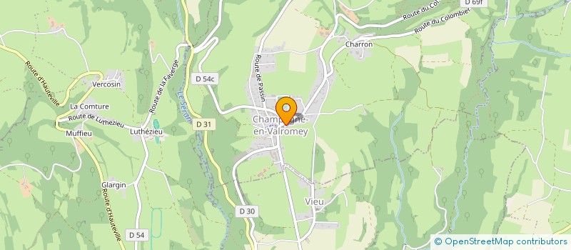 localisation de l'entreprise MONSIEUR GILBERT BASSIEUX  VALROMEY-SUR-SERAN