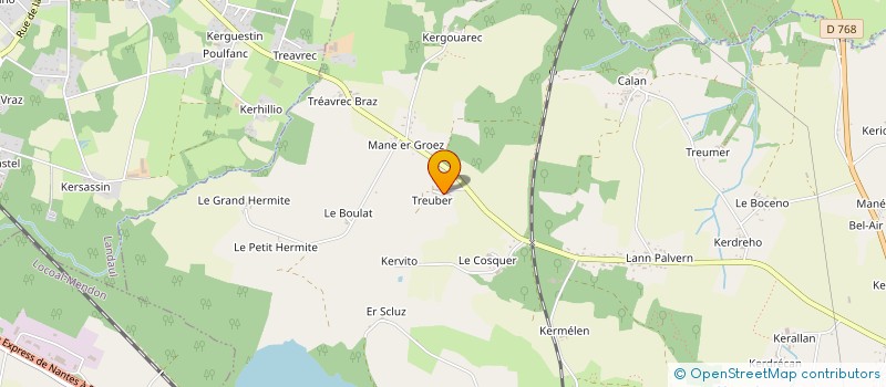 localisation de l'entreprise MONSIEUR GILBERT BAUDET  BRECH