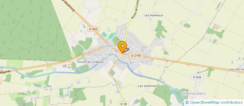 localisation de l'entreprise MONSIEUR GILBERT BEAUVAIS  LADON