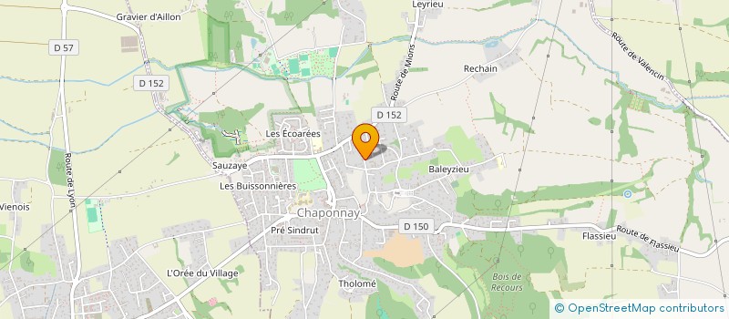 localisation de l'entreprise MONSIEUR GILBERT BECKER  CHAPONNAY