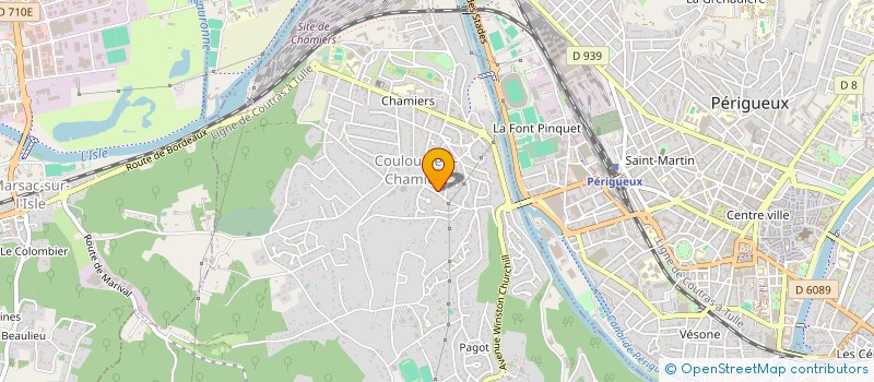 localisation de l'entreprise MONSIEUR GILBERT BELINGARD  COULOUNIEIX-CHAMIERS