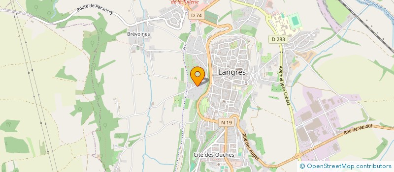 localisation de l'entreprise MONSIEUR GILBERT BELLOUARD à LANGRES