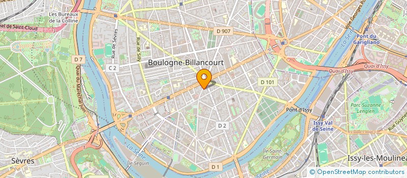 localisation de l'entreprise MONSIEUR GILBERT BENAZECH à BOULOGNE BILLANCOURT