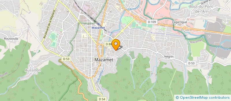 localisation de l'entreprise MONSIEUR GILBERT BENEZECH à MAZAMET