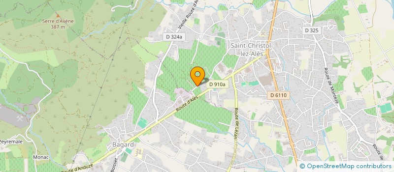 localisation de l'entreprise MONSIEUR GILBERT BENOIT  SAINT-CHRISTOL-LEZ-ALES