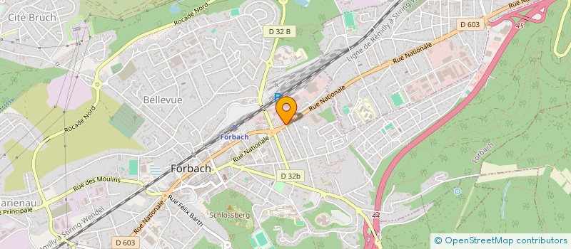 localisation de l'entreprise MONSIEUR GILBERT BENVENUTI  FORBACH