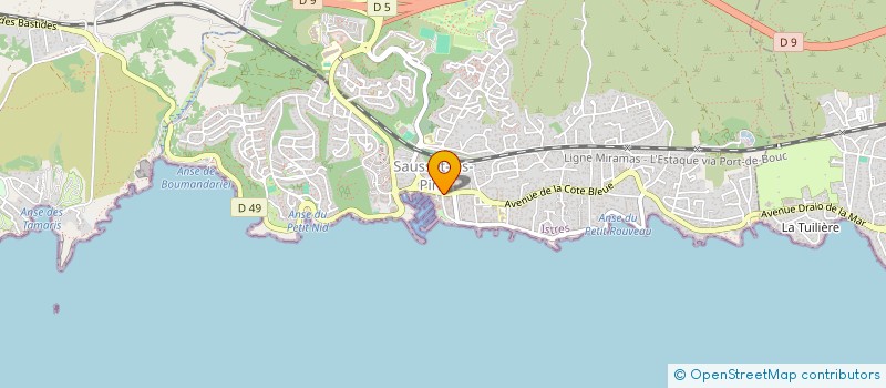 localisation de l'entreprise MONSIEUR GILBERT BERGESE  SAUSSET-LES-PINS