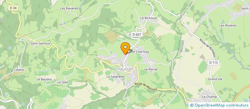 localisation de l'entreprise MONSIEUR GILBERT BESSON  CHAUSSAN