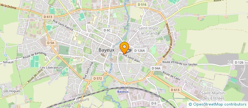 localisation de l'entreprise MONSIEUR GILBERT BEUNON  BAYEUX