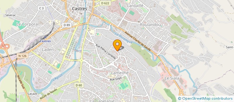 localisation de l'entreprise MONSIEUR GILBERT BEZIAT  CASTRES