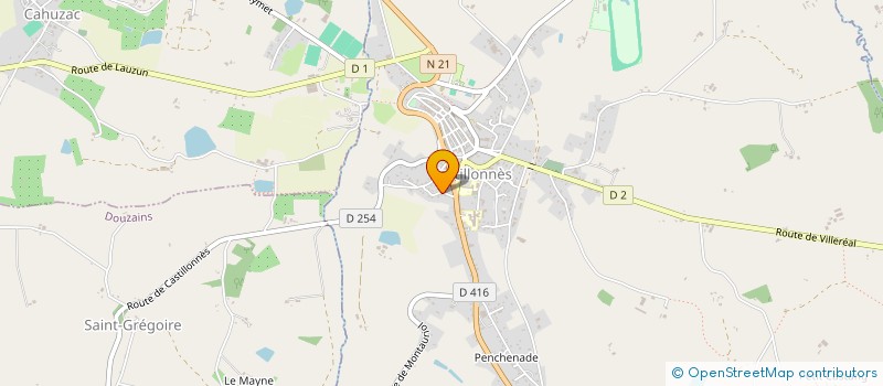 localisation de l'entreprise MONSIEUR GILBERT BICHE à CASTILLONNES