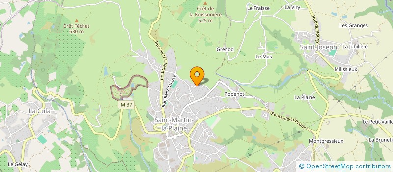 localisation de l'entreprise MONSIEUR GILBERT BLANC à SAINT-MARTIN-LA-PLAINE