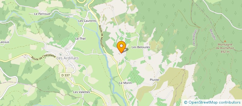localisation de l'entreprise MONSIEUR GILBERT BLETERY à BEAUJEU
