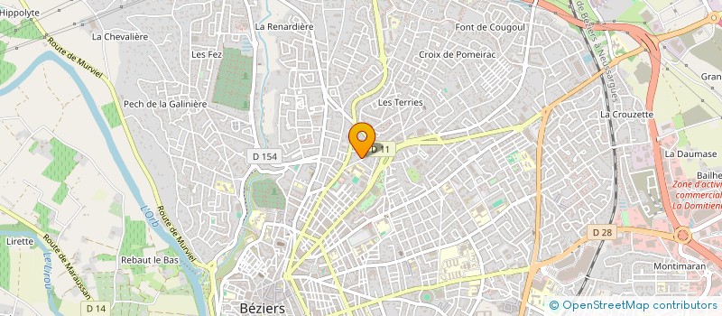 localisation de l'entreprise MONSIEUR GILBERT BLOT à BEZIERS