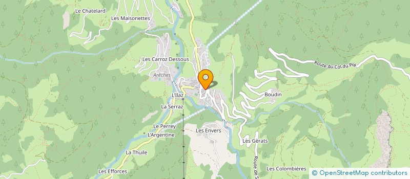 localisation de l'entreprise MONSIEUR GILBERT BOCHET-DRIVET  VILLARD-SUR-DORON