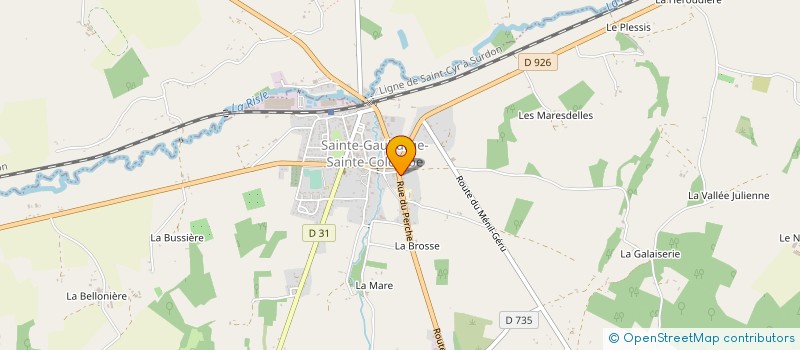 localisation de l'entreprise MONSIEUR GILBERT BONDOUX à SAINTE-GAUBURGE-SAINTE-COLOMBE