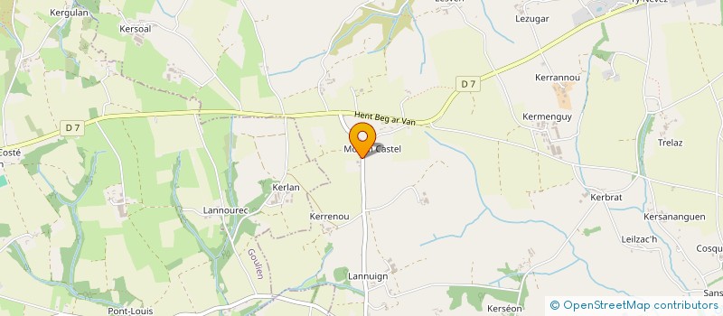 localisation de l'entreprise MONSIEUR GILBERT BONIS  BEUZEC-CAP-SIZUN