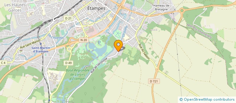 localisation de l'entreprise MONSIEUR GILBERT BORDES  ETAMPES