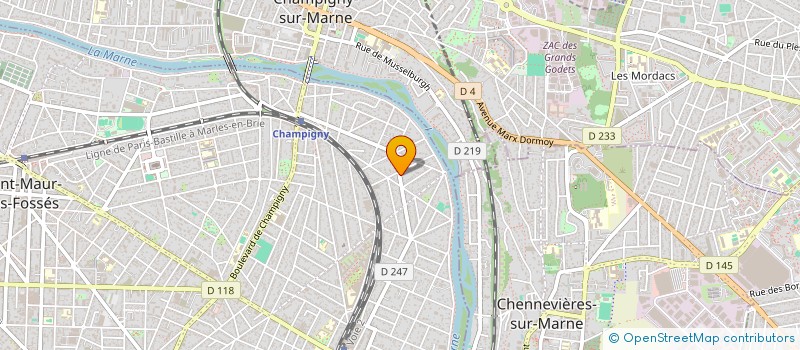 localisation de l'entreprise MONSIEUR GILBERT BOTTERI  SAINT-MAUR-DES-FOSSES