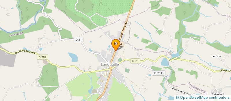 localisation de l'entreprise MONSIEUR GILBERT BOUDEAU à LANOUAILLE